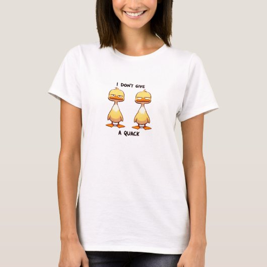 T-shirt Je ne donne pas de canards sans queue (Devant)