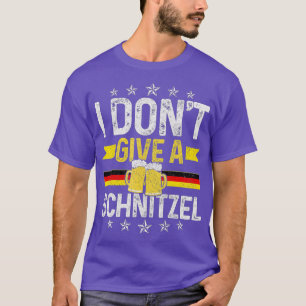 T-shirt Je ne donne pas de Schnitzel Oktoberfest drapeau a