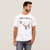 T-shirt je ne donne pas de souris marchant un âne (Devant entier)