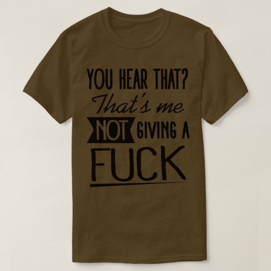 T-shirt Je ne donne pas un (Design devant)