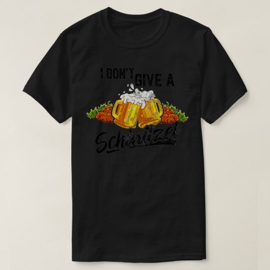 T-shirt Je ne donne pas un Schnitzel Allemagne Wurst Okto (Design devant)