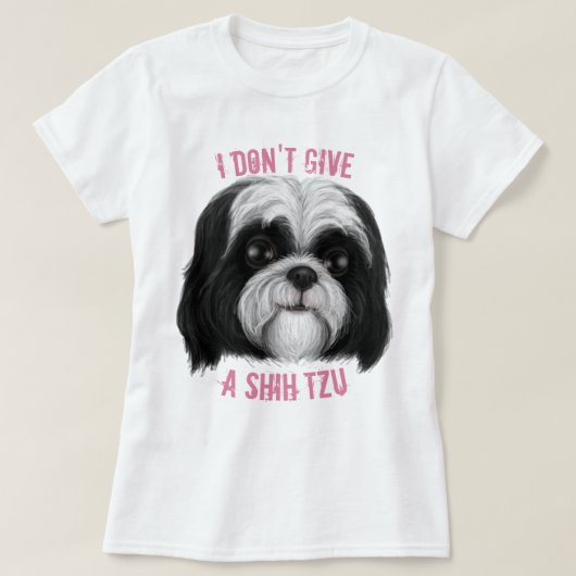 T-shirt Je ne donne pas un Tzu Chiite ! (Design devant)