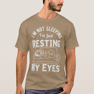 T-shirt Je ne dors pas, je repose juste mes yeux tee Papa 