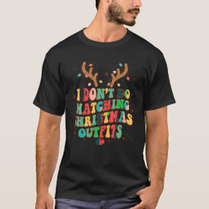 T-shirt Je ne fais pas correspondre Noël Noël Feux Couples