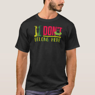 T-shirt Je ne fais pas partie de l'Alien graphique Ufo