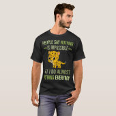 T-shirt Je ne fais rien Cheetah 65 (Devant entier)