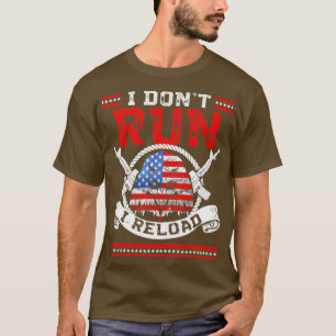T-shirt Je Ne Gère Pas Je Recharge Patriotic American Flag