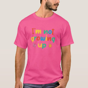 T-shirt Je ne grandis pas Kidcore Clowncore esthétique