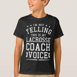 T-shirt Je ne hurle pas C'est ma crosse Coach Voice Co