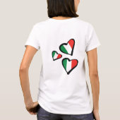 T-shirt Je ne hurle pas Je ne suis qu'italien - drapeau it (Dos)