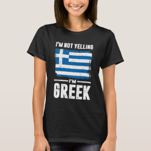T-shirt Je ne hurle pas je suis grec
