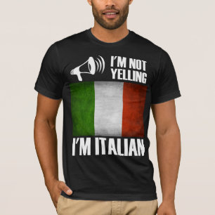 T-shirt Je ne hurle pas, je suis Italien Funny Italie Prid