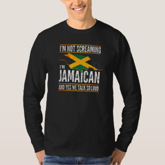 T-shirt Je ne hurle pas Je suis Jamaïcain Jamaïque 3