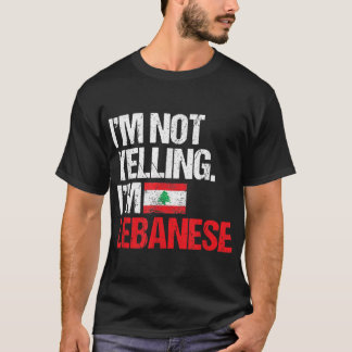 T-shirt Je ne hurle pas je suis Libanais