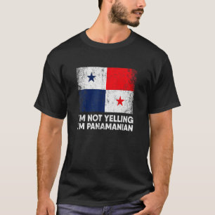 T-shirt Je ne hurle pas Je suis Panaméen Panama 1