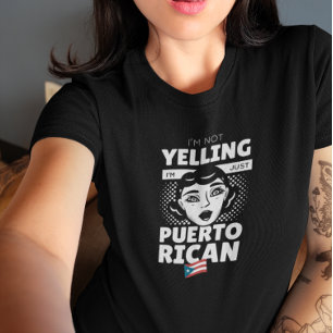 T-shirt "Je ne hurle pas je suis portoricaine" Porto Rico