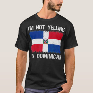 T-shirt Je ne hurle pas Je suis République Dominicaine Roo