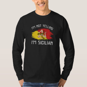 T-shirt Je ne hurle pas Je suis Sicilienne Sicile Pride Hi