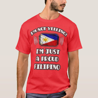 T-shirt Je ne hurle pas Je suis un cadeau de fierté philip