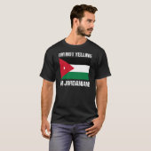 T-shirt Je ne hurle pas je suis un drapeau jordanien Jorda (Devant entier)
