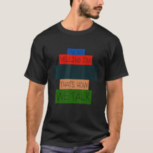 T-shirt Je ne hurle pas Je suis un professeur P E C'est co