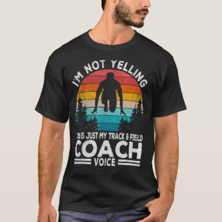 T-shirt Je ne hurle pas piste et entraîneur de terrain Voi