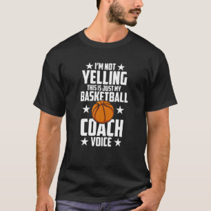 T-shirt Je ne hurle pas que c'est juste mon entraîneur de