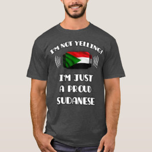 T-shirt Je ne hurle pas Un cadeau de fierté soudanaise pou