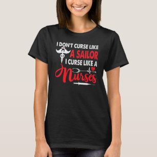 T-shirt Je ne jure pas comme un marin, je jure comme une i