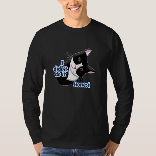 T-shirt Je ne l'ai pas fait Chat (Devant)
