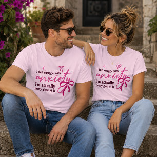 T-shirt Je ne lutte pas avec l'anxiété