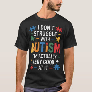T-shirt Je ne lutte pas avec le Mois de la sensibilisation