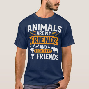T-shirt Je ne mange pas ami Animal libiration bétail Veg
