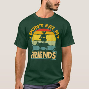 T-shirt Je ne mange pas mes amis Végétarien Végétarien Lov