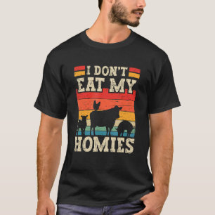 T-shirt Je ne mange pas mes Hommes Funny Vegetarianism Veg