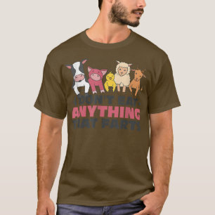 T-shirt Je ne mange rien qui pète végétarien et végétarien