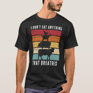 T-shirt Je ne mange rien qui respire Vegan