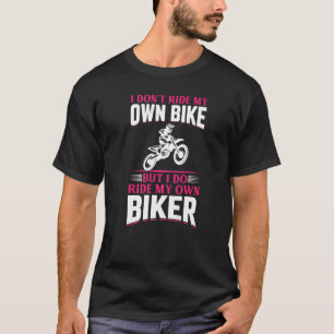 T-shirt Je ne marche pas mon propre vélo - Moto Dirtbike V