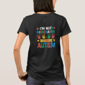 T-shirt Je ne me comporte pas mal, j'ai de l'autisme (Dos)