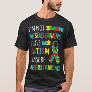 T-shirt Je Ne Me Comporte Pas Mal J'Ai Du Ruban Sensibilis