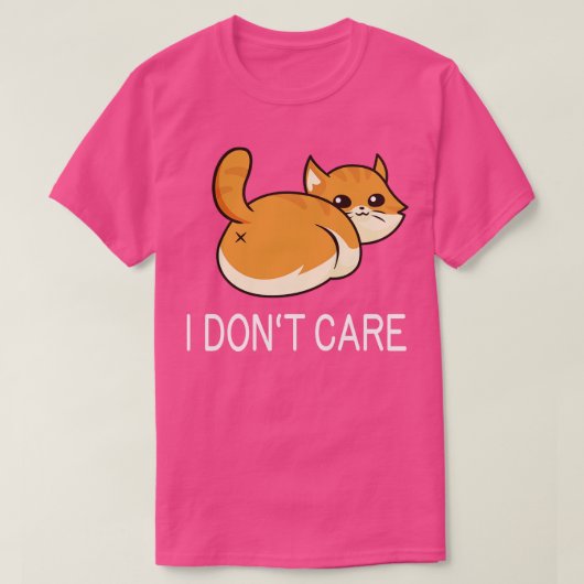 T-shirt Je ne me fiche pas de drôle Cat Butt (Design devant)