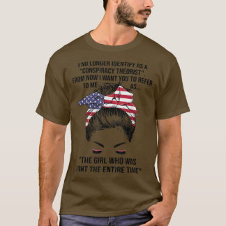 T-shirt Je Ne M'Identifie Plus Comme Un Théoriste Conspira