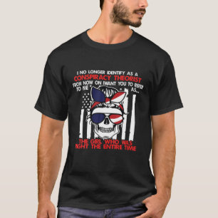 T-shirt Je Ne M'Identifie Plus Comme Un Théoriste Conspira