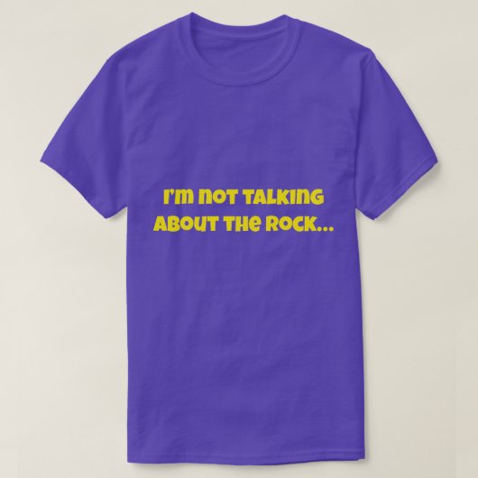 T-shirt Je ne parle pas du Rock… Mème drôle (Design devant)