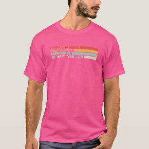 T-shirt Je ne parle pas toujours du paintball retro pour l