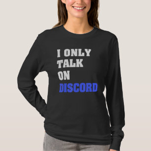 T-shirt Je Ne Parle Que Sur Discord Vidéo Gamer Humour Pla