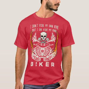 T-shirt Je Ne Passe Pas Mon Propre Vélo Chick Femme Moto L
