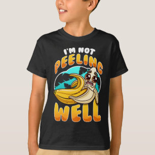 T-shirt Je ne peins pas bien drôle Pun de Fruit Banane Jau