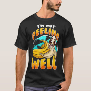 T-shirt Je ne peins pas bien Jaune Banana Fruit Pun 1