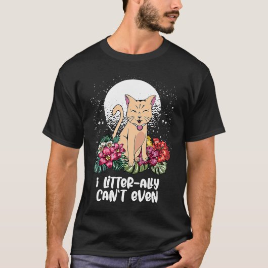T-shirt Je Ne Peux Même Pas Chat Kitten Humour Chat Maman (Devant)